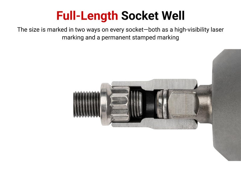 TEKTON 1/2 Inch Drive x 1-1/8 Inch Shallow 6-Point Impact Socket | SID22029 - Image 4